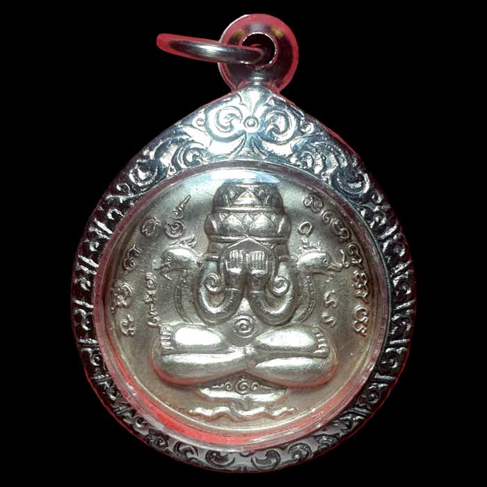 เหรียญปิดตาพังพระกาฬ รุ่นแรก เนื้อเงิน ปี2530