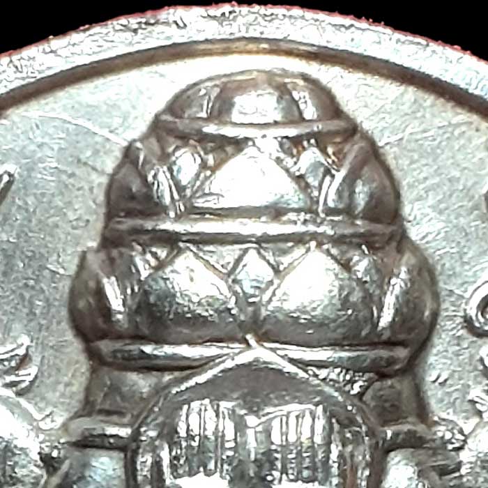 เหรียญปิดตาพังพระกาฬ รุ่นแรก เนื้อเงิน ปี2530