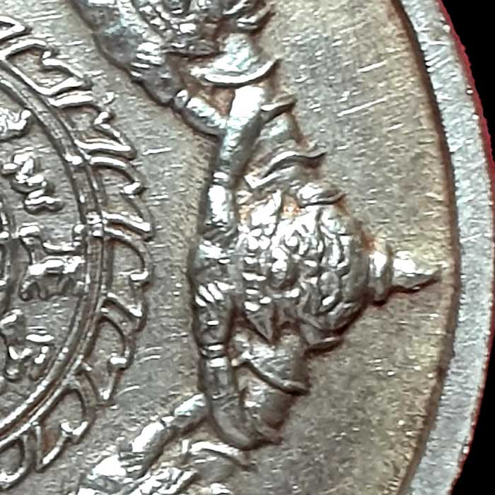 เหรียญปิดตาพังพระกาฬ รุ่นแรก เนื้อเงิน ปี2530